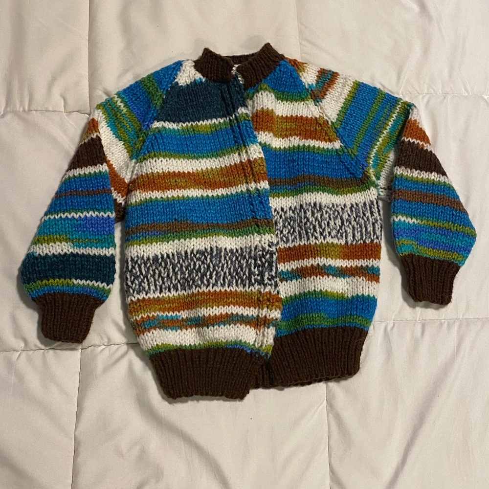 Colorful Striped Kids Sweater